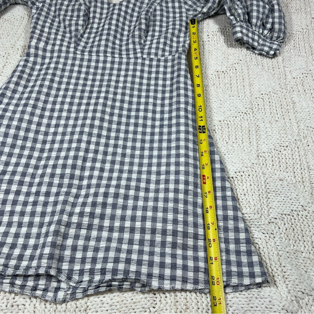 Urban Outfitters UO Lena Gingham Puff Sleeve Mini Dress - Picture 12 of 13